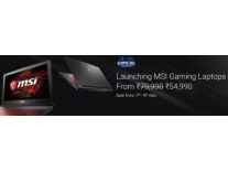 MSI Gaming Laptops from Rs. 57990 - Flipkart